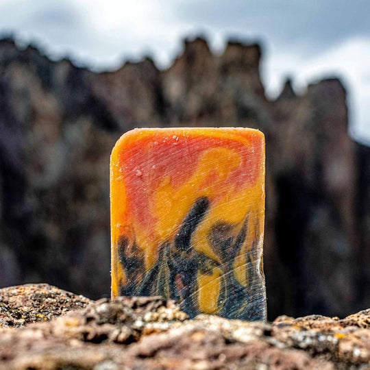 Outlaw-Handmade-Natural-Bar-Soap-outdoors-square-unwrapped-4hooves