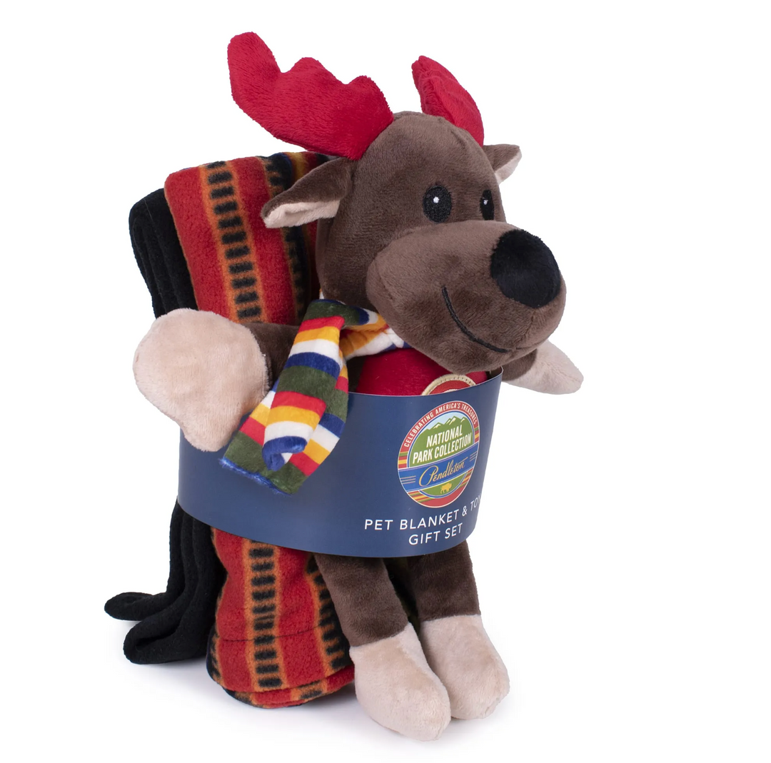 Pendleton Hundespielzeug Soft Toy Pal Moose mit Fleecedecke Acadia