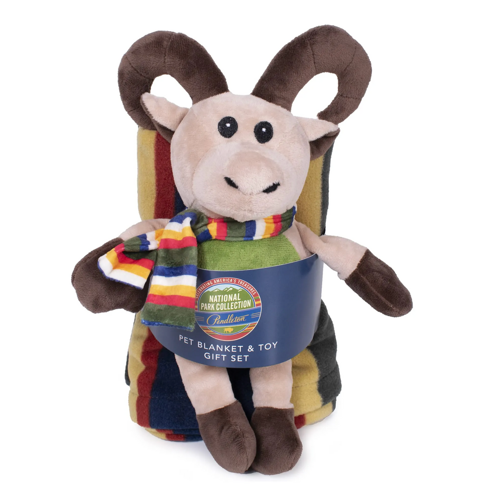 Pendleton Hundespielzeug Soft Toy Pal Long Horn Sheep mit Fleecedecke Badlands