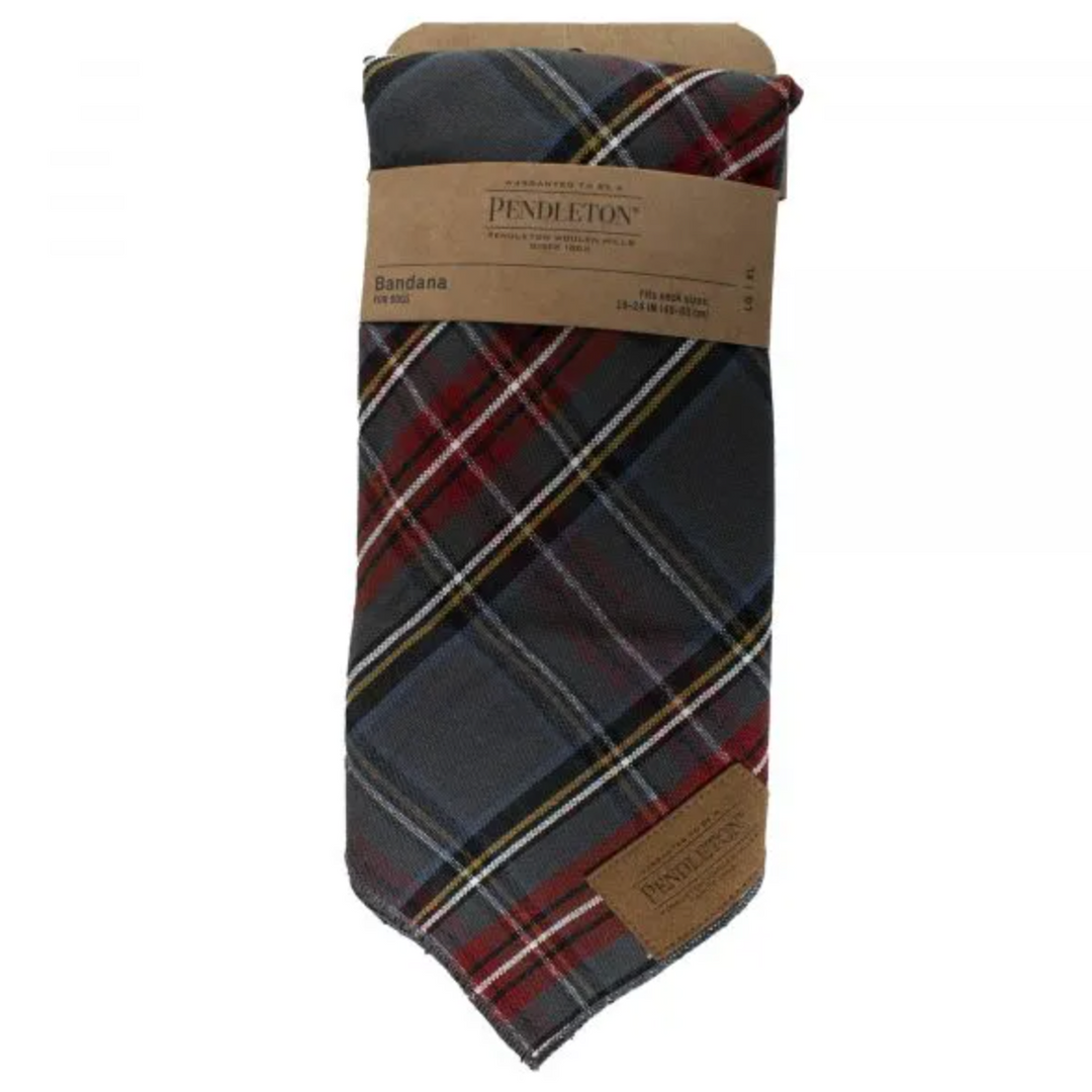 Pendleton Bandana für Hunde - Grey Stewart Tartan Plaid