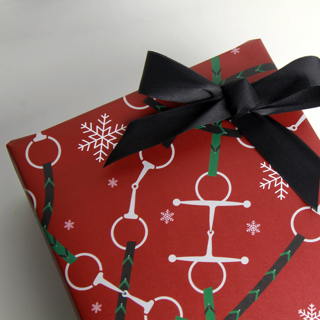 Hunt Seat Paper Co. Bits + Reins Holiday Wrapping Paper
