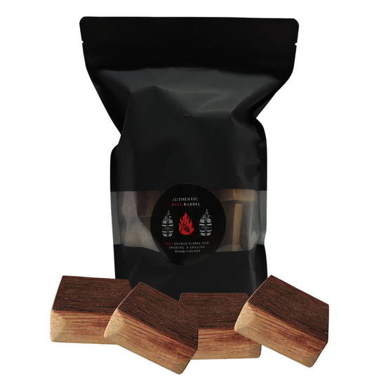 Whiskey & Wine Design Smoking & Grill Chunks aus Weinfässern