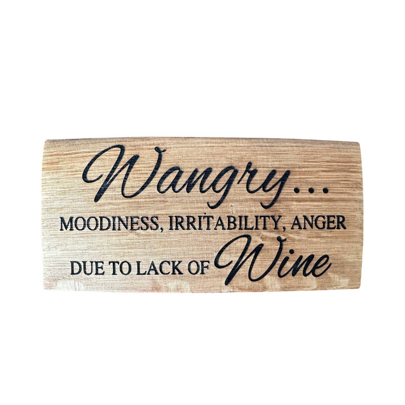 Whiskey & Wine Design Eichenfass-Holzschild mit Spruch, verschiedene Designs