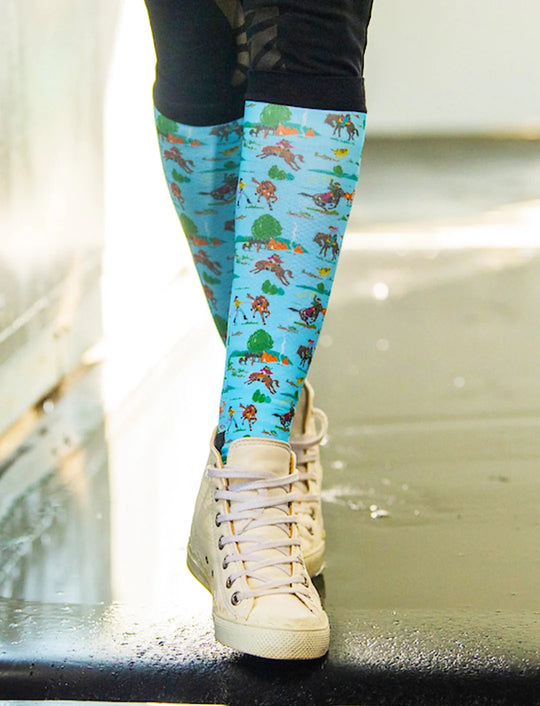 Dreamers &amp; Schemers riding socks "Cowboy Cuties"