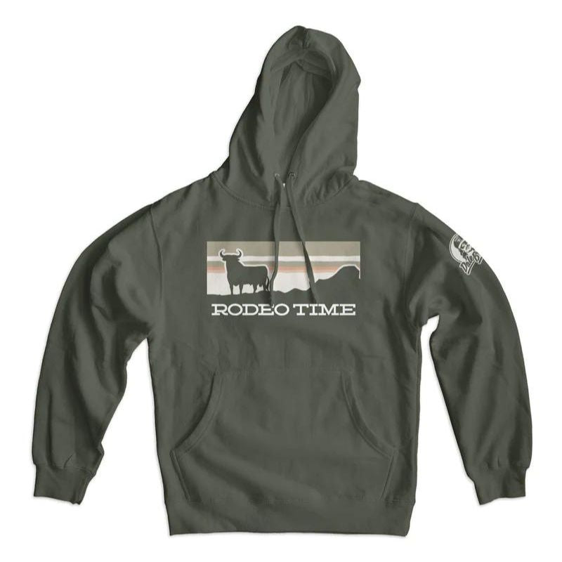 dale-brisby-unisex-hoodie-rodeo-time-sunset-green-4hooves