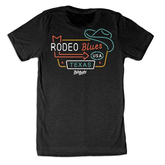 dale-brisby-unisex-t-shirt-rodeo-blues-neon-4hooves-back