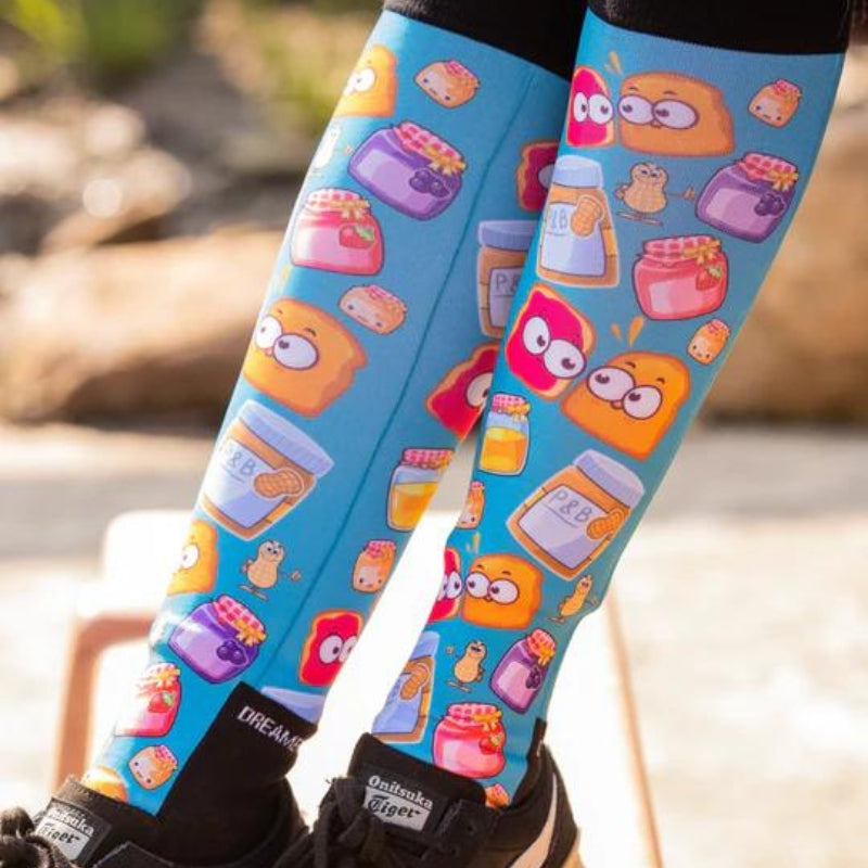 dreamers-and-schemers-boot-socks-pb-and-j-4hooves-leg