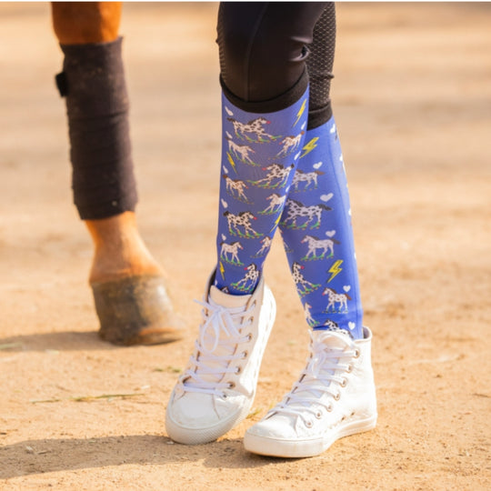 dreamers-and-schemers-boot-socks-pony-macaroni-charlie-4hooves-leg