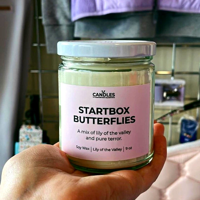 heelsdown-candle-startbox-butterflies-4hooves