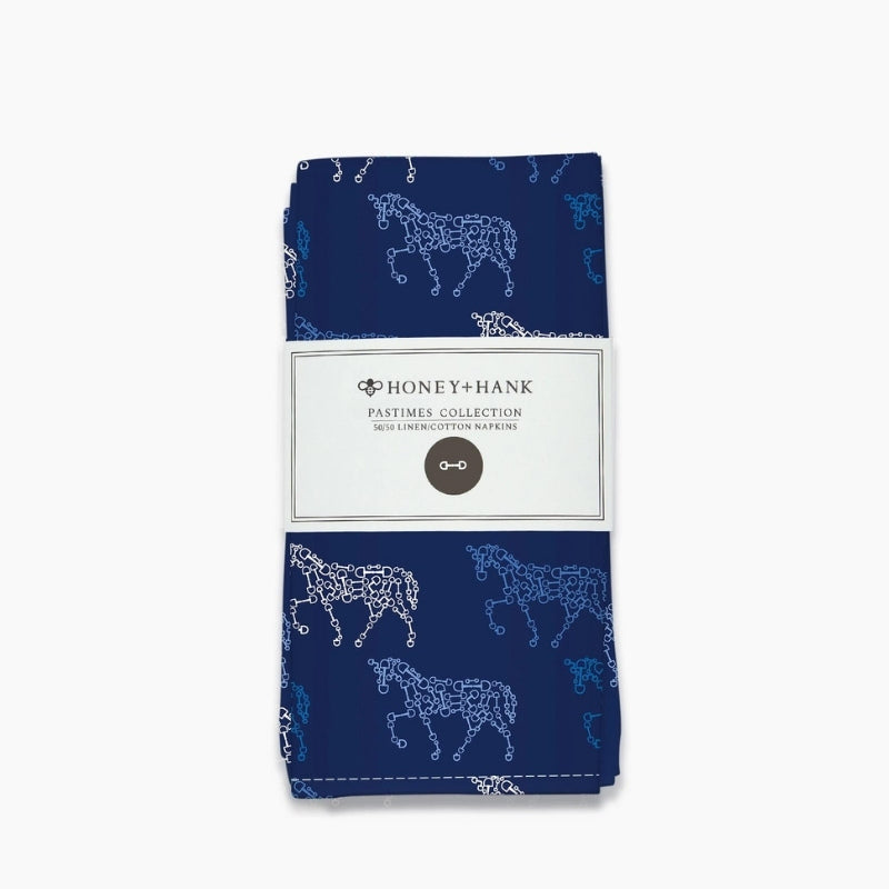 honey-and-hank-napkins-equestrian-bit-horses-blue-4hooves