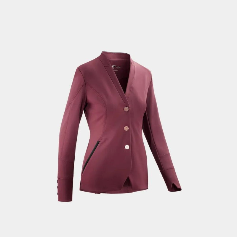 horsepilot-aerotech-jacket-women-burgundy-4hooves-front