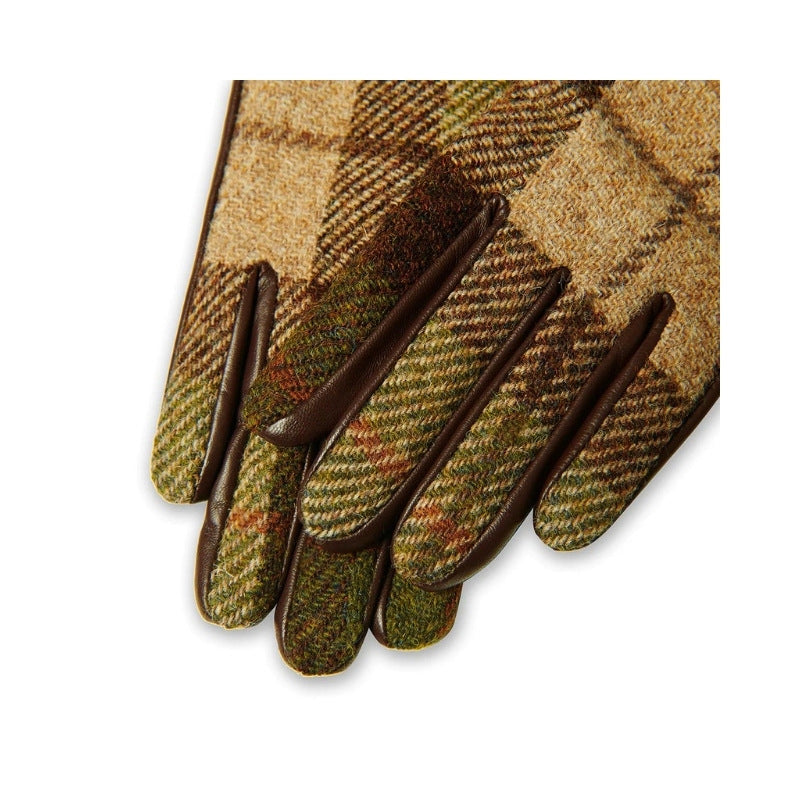 islander-harris-tweed-ladie-gloves-chestnut-tartan-4hooves-detail1