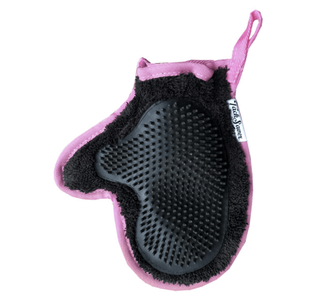 tacksaver-curry-more-mitt-4hooves-small-black-pink